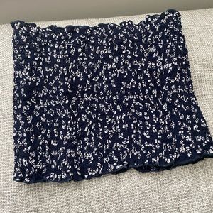 Brandy Melville ruched floral tube top